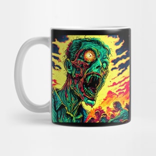 "Psychedelic Haunts: Unique and Colorful Halloween Horrors" Mug
